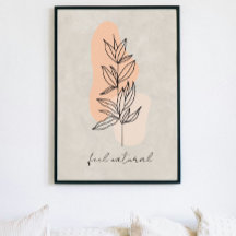 folhas minimalistas abstrato