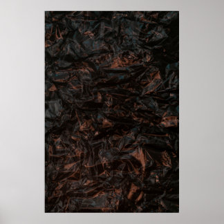 Poster Folhas secas de castanho no chão