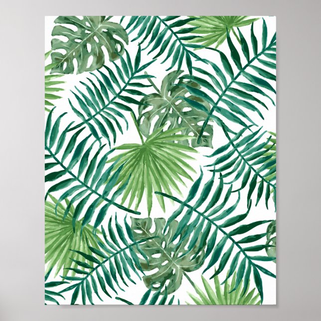 Poster Folhas Tropicais (Frente)