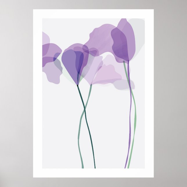 Poster Folhas tropicais de abstrato art (Frente)