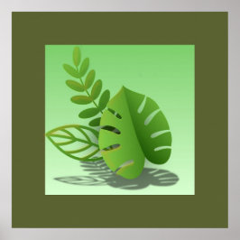 Poster Folhas Verdes