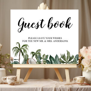 Poster Folhas Verdes Aquarela Tropical Fashion