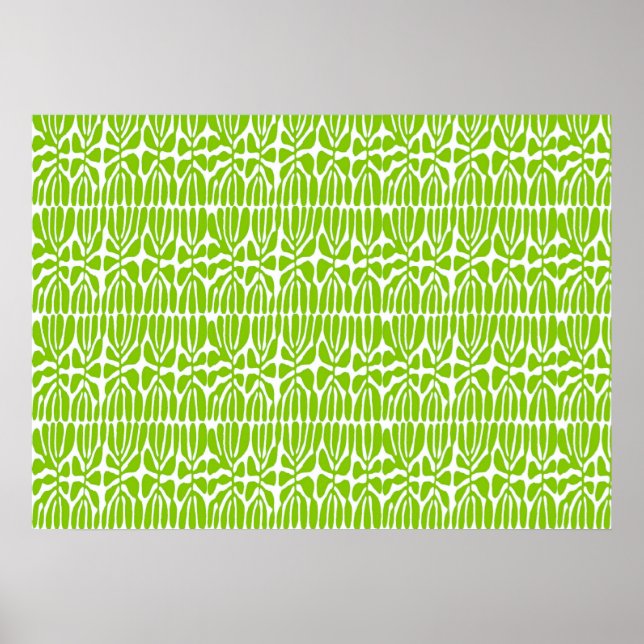 Póster Folhas Verdes, Matisse Homage (Frente)