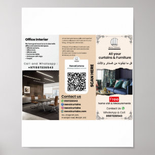 Poster Folheto comercial para Marketing