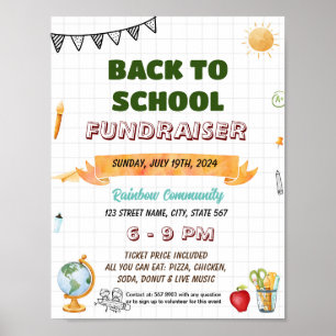 Poster Folheto da escola de tutoragem de Verão Editável