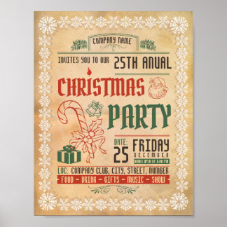 Poster Folheto da Festa de Natal
