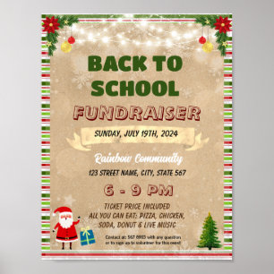 Poster Folheto de arrecadação de fundos de Natal editável
