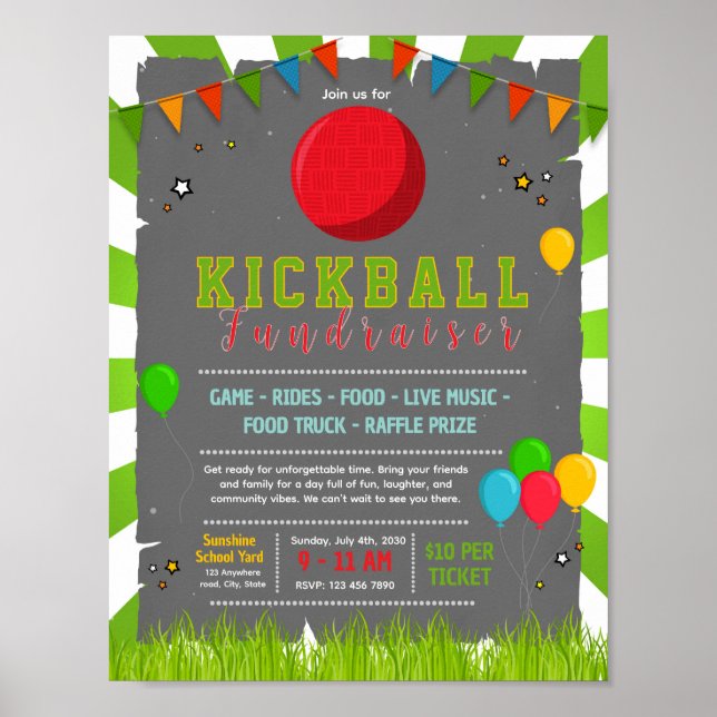 Poster folheto de campanha de arrecadação de fundos de ki (Frente)
