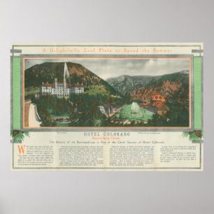 Póster Folheto de Colorado do hotel