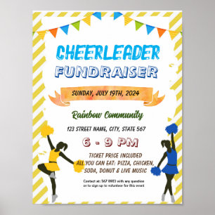Poster Folheto de Dissipador de Dissipadores de Cheerlead