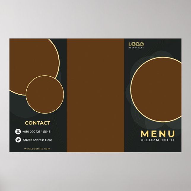 Poster Folheto de Restaurante (Frente)