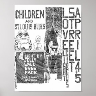 Poster Folheto do Circo Leve da Rua Love Apr4&5'69