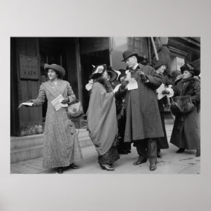 Poster Folhetos femininos de sufrágio, 1913