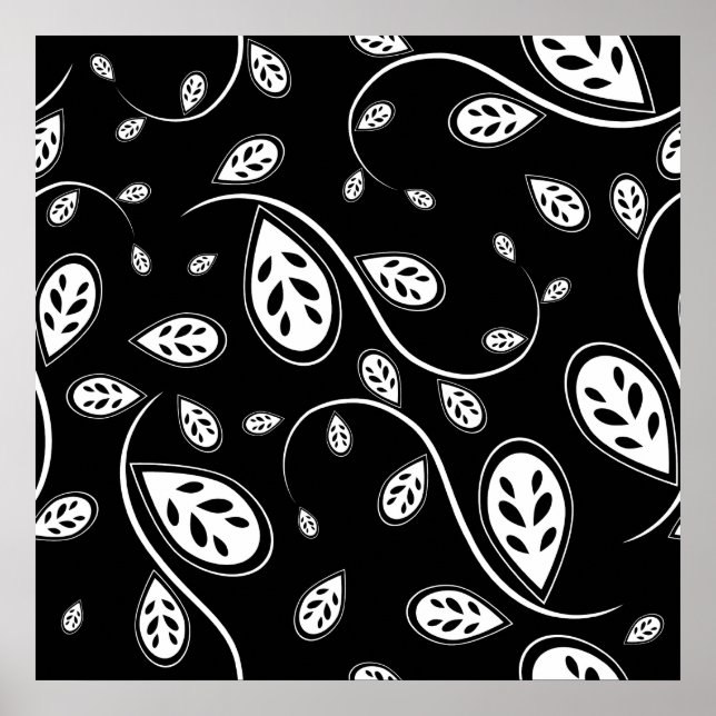 Póster Folhetos Pretos e Brancos - 50 Retroativo (Frente)