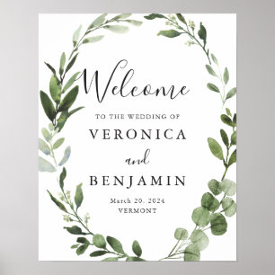 Poster Foliage Greenery - Sinal de Boas-vindas