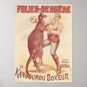 Poster Folies Bergere -- Cangurus do encaixotamento