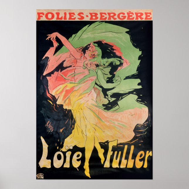 Póster Folies Bergeres: Loie Fuller, França (Frente)