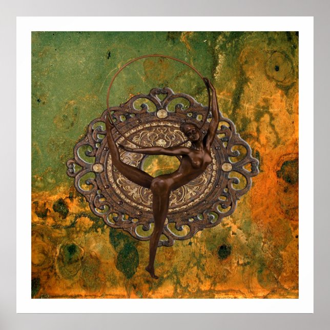 Poster Follies Bergère em Paris 1920 (Frente)