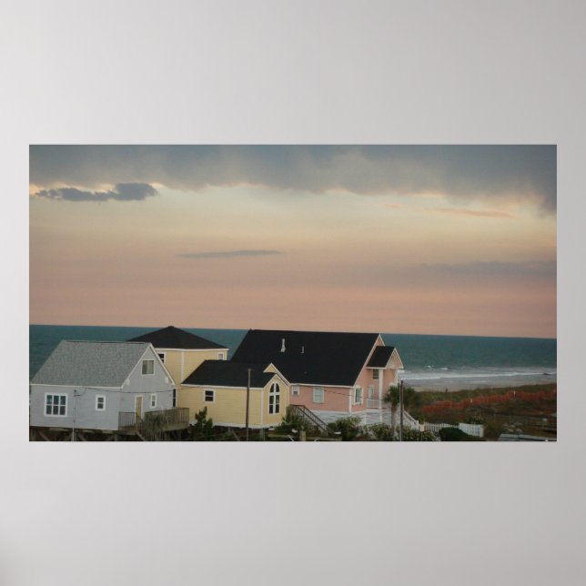 Poster Folly Beach, Carolina do Sul (Frente)