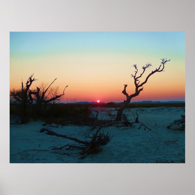 Poster Folly Beach Sunset (Frente)