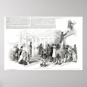 Póster Fome irlandesa da batata, 1847