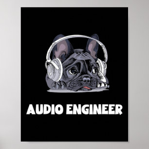 Poster Fone De Ouvido Francês - Para O Melhor Pai Francês