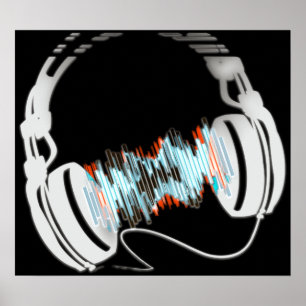 Poster Fones de ouvido