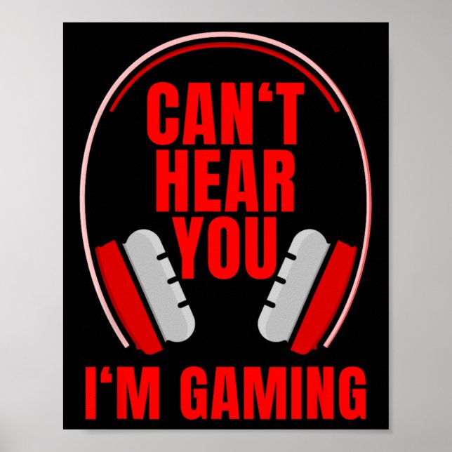 Poster Fones de ouvido para gaming Hear You Im (Frente)