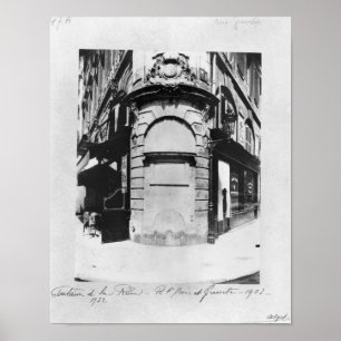 Poster Fontaine de la Reine, rua Santo-Denis, Paris