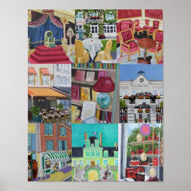 Póster Fontainebleau Collage Impressão/Poster (Frente)
