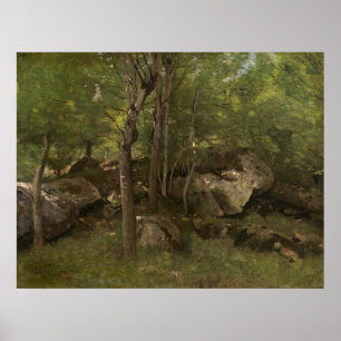 Poster Fontainebleau - Jean-Baptiste - Corot Fine Art