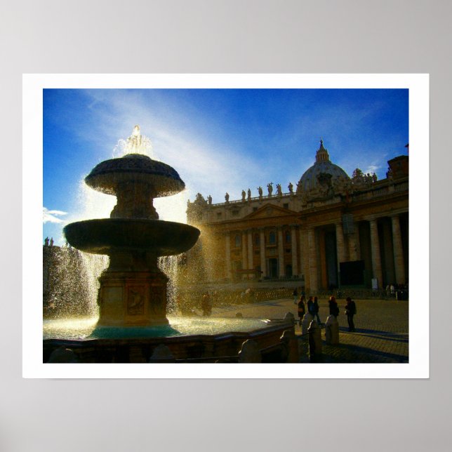 Poster fonte da borda do vaticano (Frente)