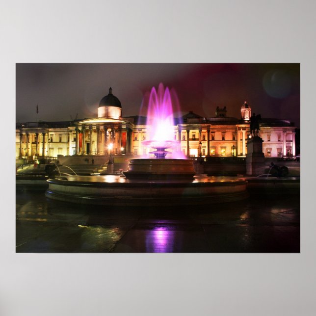 Póster Fonte da Praça de tráfico (Frente)