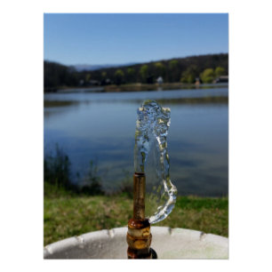 Póster fonte de água do bebendo