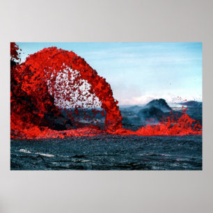 Póster Fonte de arqueamento da lava do vulcão de Pahoeho