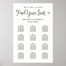 Poster Fonte de Caligrafia Moderna PixDezines, Gráfico de