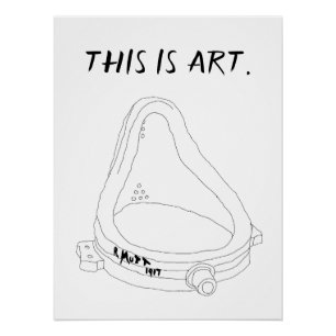 Póster Fonte de Marcel Duchamp R. Mutt 1917