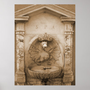 Poster Fonte em Roma
