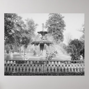 Póster Fonte no Forsyth Park