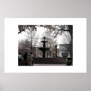 Poster Fonte quadrada de Marietta - arte da foto do
