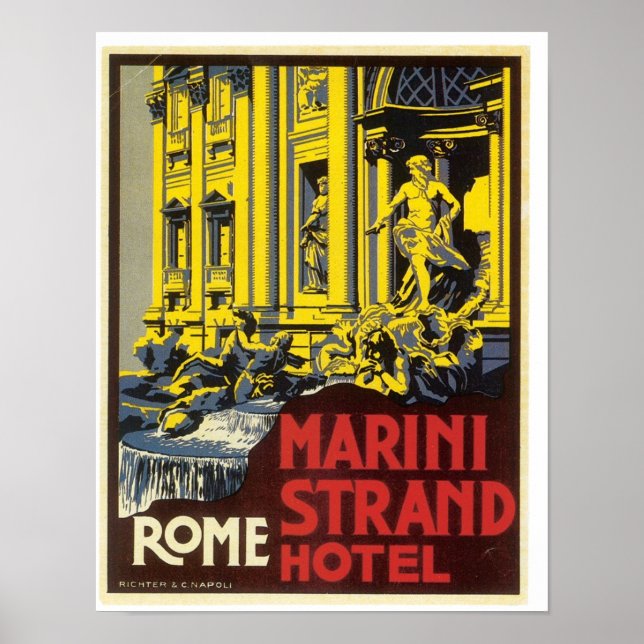 Poster Fonte Roma Trevi (Frente)