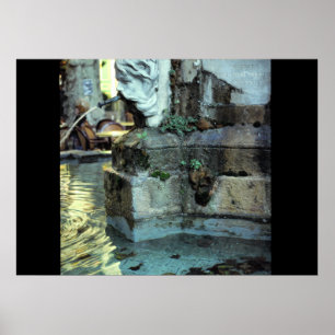 Póster Fonte romana, Aix-en-Provence, France