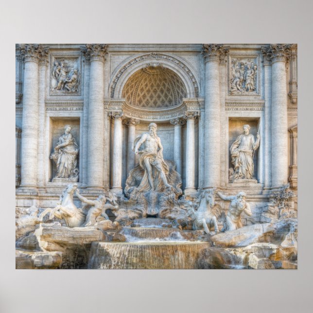 Póster Fonte Trevi (italiano: Fontana di Trevi) 5 (Frente)