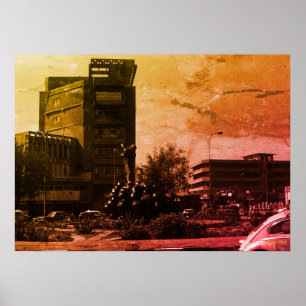 Poster Fonteira vintage Iraque bagdá