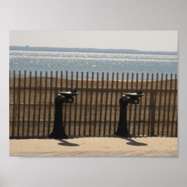 Poster Fontes de bebendos no passeio (Frente)
