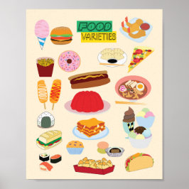 Poster Food Varieties
