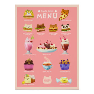 Póster Foodie poster