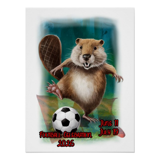 Póster Football Celebration 2026 in Canada on a (Frente)
