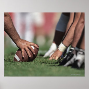 Póster Football line of scrimmage