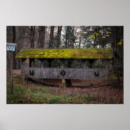 Poster Footbridge in Fall